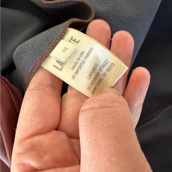 Lapointe Dress Womens Medium Sally Maroon Faux Vegan Leather Mini New - Picture 7 of 11